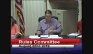 Rules Sub Committee 8-22-19