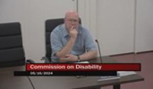 Commission on Disability 5-16-2024